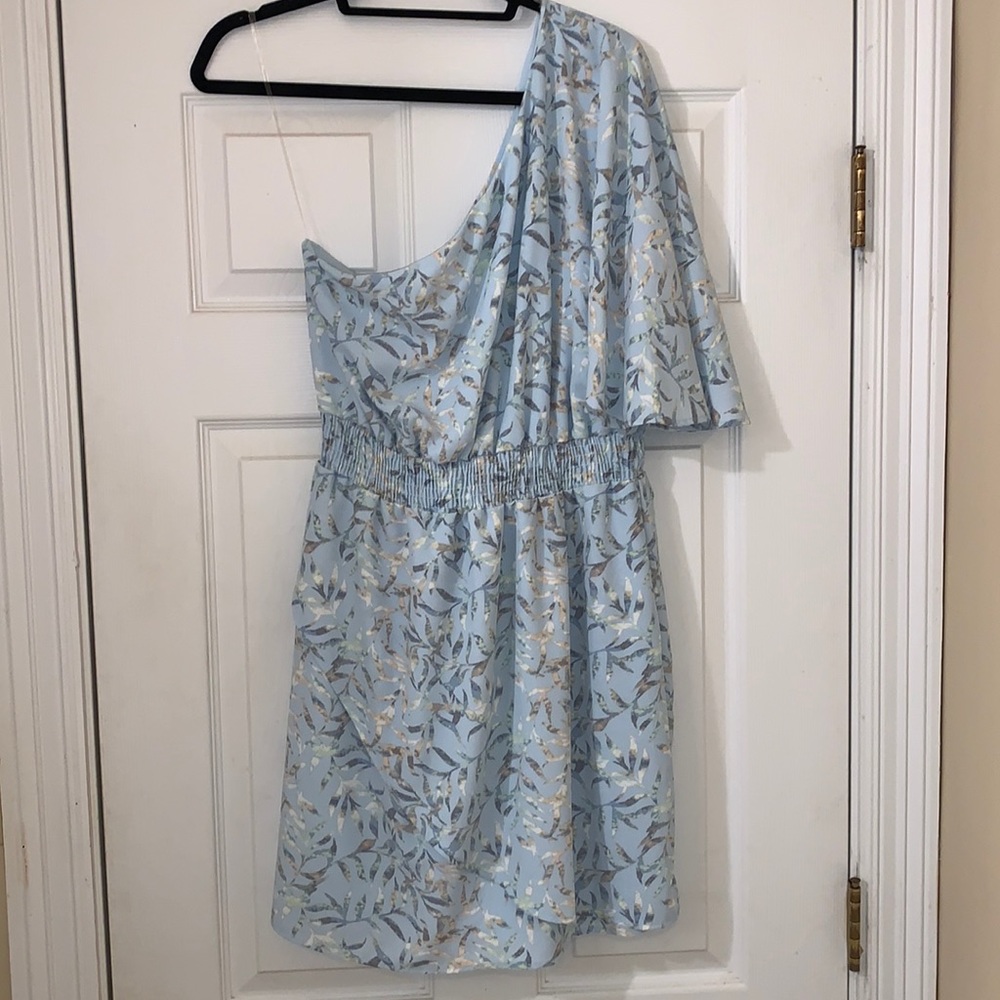 PeachLove One-Shoulder printed dress size large